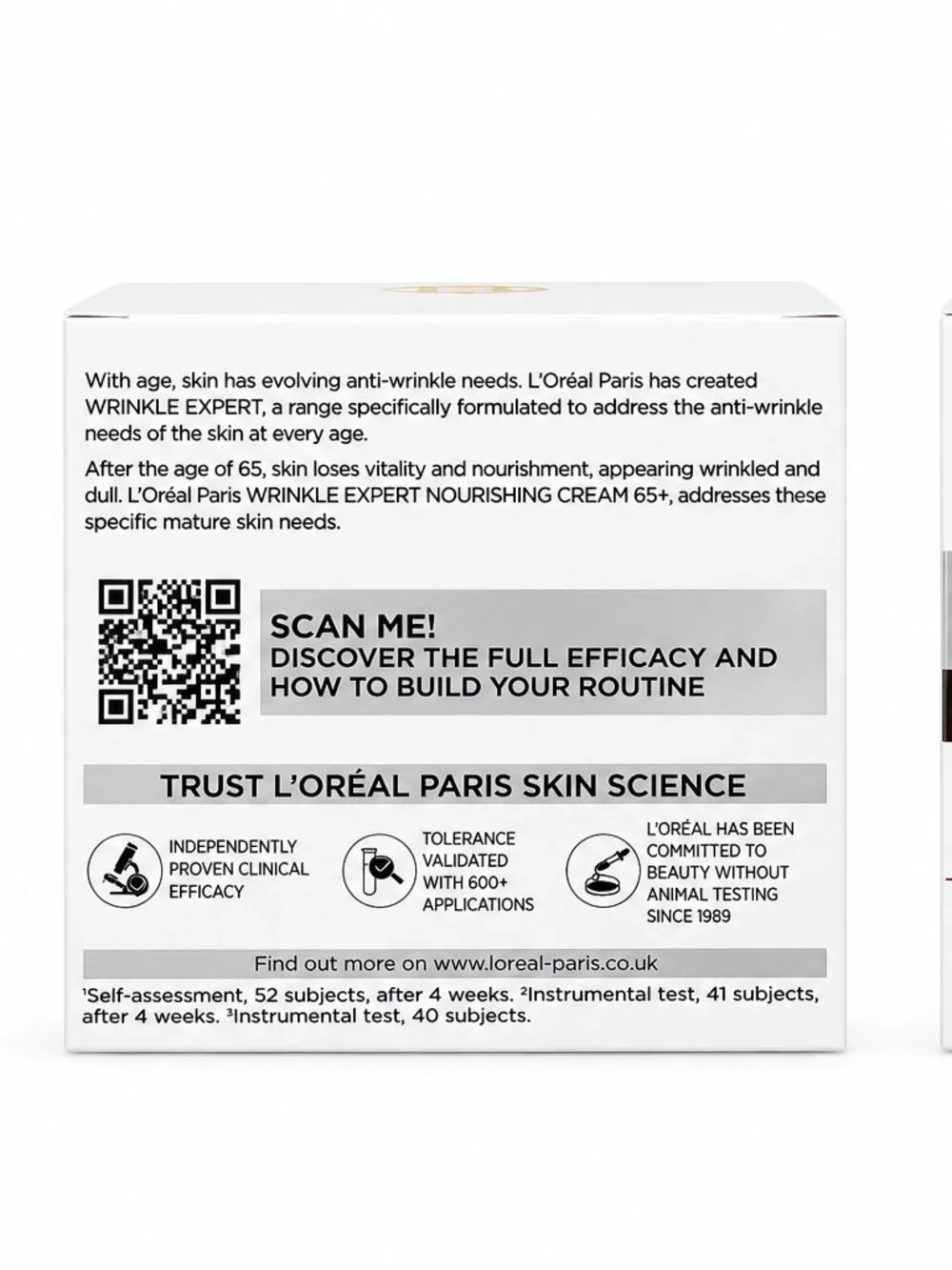 2 Pack L'Oreal Paris Wrinkle Expert 65+ Anti-Wrinkle Day & Night Cream 50ml Each